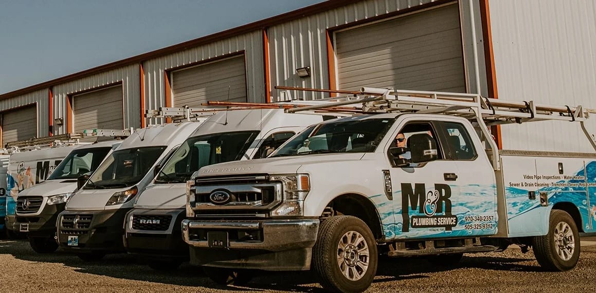 M&R Service Durango trucks and crew